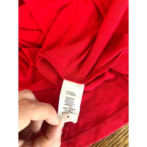 Comfy USA Sleeveless Tank Dress‎ Casual Everyday Red Dress Size M Patriotic - Picture 3 of 7
